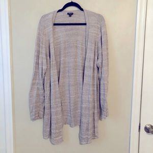 Torrid Open Front Cardigan with Eyelet Detail